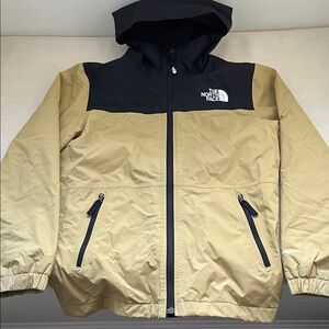 The North Face Beige and Black Hooded Jacket